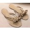 Valentino Rockstud Jelly Bow PVC Thong Flip Flops Nude