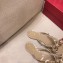 Valentino Rockstud Jelly Bow PVC Thong Flip Flops Nude