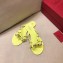 Valentino Rockstud Jelly Bow PVC Thong Flip Flops Yellow