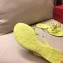Valentino Rockstud Jelly Bow PVC Thong Flip Flops Yellow
