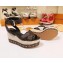 Louis Vuitton Heel 10cm Platform 6cm Timelapse Wedge Sandals Monogram Canvas Brown 2019