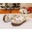 Louis Vuitton Heel 10cm Platform 6cm Timelapse Wedge Sandals Monogram Canvas White/Multicolor 2019