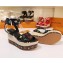 Louis Vuitton Heel 10cm Platform 6cm Timelapse Wedge Sandals Monogram Canvas Black/Multicolor 2019