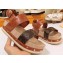 Louis Vuitton Calf Leather and Patent Monogram Canvas Timelapse Sandals Brown 2019