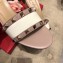 Valentino Heel Rockstud Slip-On Slide Sandals White