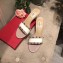 Valentino Heel Rockstud Slip-On Slide Sandals White