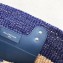 Balenciaga Calfskin And Raffia Fibers Small Tote Summer Bag Blue 2019