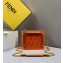 Fendi All-Over FF Logo Mini Kan I Bag in PU Orange 2019
