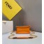 Fendi All-Over FF Logo Mini Kan I Bag in PU Orange 2019