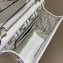 Fendi All-Over FF Logo Mini Kan I Bag in PU White 2019