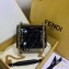 Fendi All-Over FF Logo Mini Kan I Bag in PU Black 2019