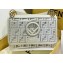 Fendi All-Over FF Logo Medium Kan I Bag in PU White 2019