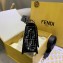 Fendi All-Over FF Logo Medium Kan I Bag in PU Black 2019
