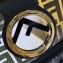 Fendi All-Over FF Logo Medium Kan I Bag in PU Black 2019