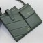 Fendi Two-Pocket Leather Messenger Mini Bag Green 2019