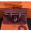 Hermes Halzan Togo Calfskin Leather Bag Burgundy