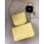 Chanel Lambskin Side Pack Bag AS0545 Yellow 2019