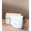 Chanel Lambskin Side Pack Bag AS0545 White 2019