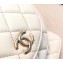 Chanel Lambskin Side Pack Bag AS0545 White 2019
