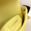 Chanel Lambskin Two-Tone Side Pack Bag AS0649 White/Yellow 2019