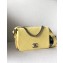 Chanel Quilted Flap Bag with Adjustable Strap AS0574 Yellow 2019