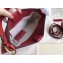 Valentino Rockstud Shoulder Bag with Removable Strap 0118 Red 2019