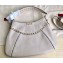 Valentino Rockstud Shoulder Bag with Removable Strap 0118 Ivory White 2019