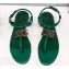 Dolce & Gabbana DG AMORE Thong Sandals Green 2019