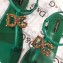Dolce & Gabbana DG AMORE Thong Sandals Green 2019