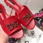Dolce & Gabbana DG AMORE Slippers Red 2019