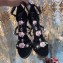 Dolce & Gabbana Flower and Crystal Heel 10.5cm Sandals Black 2019
