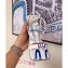 Balenciaga Heel 10.5cm Square Toe Graffiti Sandals White 2019