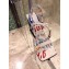 Balenciaga Heel 10.5cm Square Toe Graffiti Sandals White 2019