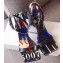 Balenciaga Heel 10.5cm Square Toe Graffiti Sandals Black 2019
