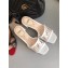 Fendi All-Over FF Logo in PU Slides White 2019