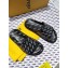 Fendi All Over Mania Logo Slides Black 2019