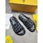 Fendi All Over Mania Logo Slides Black 2019