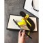 Gucci Leather Thong Sandals with Double G 497444 Yellow