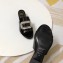 Roger Vivier Heel 3.5cm Rabat Strass Buckle Mules Patent Leather Black