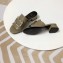 Roger Vivier Heel 3.5cm Rabat Strass Buckle Mules Patent Leather Nude