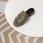 Roger Vivier Heel 3.5cm Rabat Strass Buckle Mules Patent Leather Nude