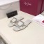 Roger Vivier Metal Buckle Bikiviv' Flat Mules White