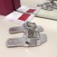 Roger Vivier Metal Buckle Bikiviv' Flat Mules Silver
