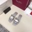 Roger Vivier Metal Buckle Bikiviv' Flat Mules Silver