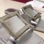 Roger Vivier Metal Buckle Bikiviv' Flat Mules Silver