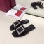 Roger Vivier Metal Buckle Bikiviv' Flat Mules Black