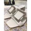 Roger Vivier Metal Buckle Bikiviv' Heel Mules White
