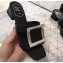 Roger Vivier Metal Buckle Bikiviv' Heel Mules Black