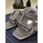Roger Vivier Strass Buckle Bikiviv' Heel Mules Silver