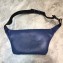 Balenciaga Calfskin Logo Everyday Belt Pack Bag Navy Blue